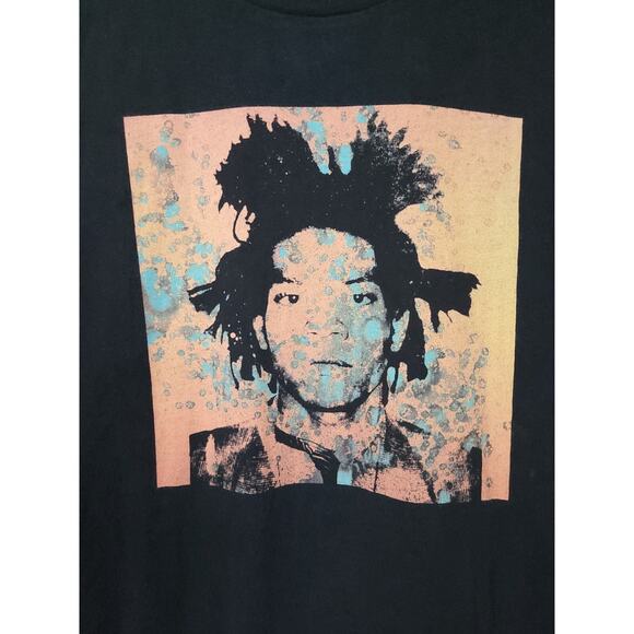 Andy Warhol Jean Michel Basquiat Graphic T-Shirt Size Medium Black SPRZNY - Picture 3 of 13